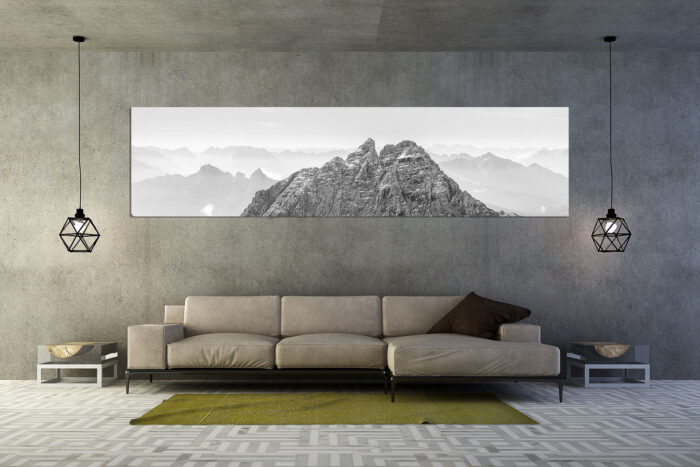 Durchs Berglein | Größe ca. 320x80cm, Seitenverhältnis 4:1