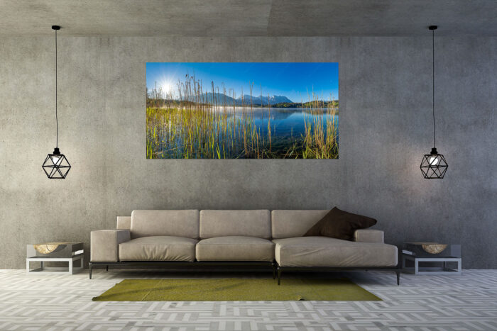 Schilf am See | Größe ca. 200x100cm, Seitenverhältnis 2:1