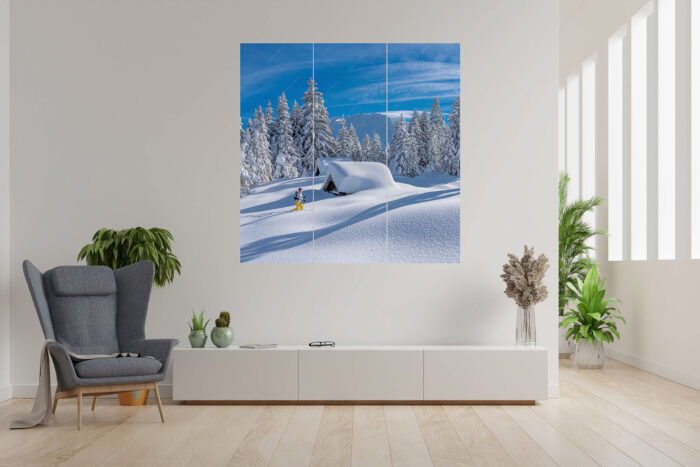 Tiefster Winter | 3er Split, Größe ca. 180x180cm, Seitenverhältnis 1:1