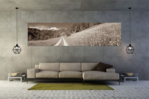 Feldweg | Größe ca. 320x80cm, Seitenverhältnis 4:1