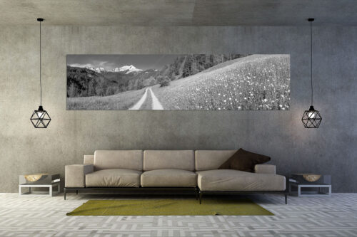 Feldweg | Größe ca. 320x80cm, Seitenverhältnis 4:1