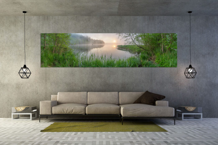 Hinterm See | Größe ca. 320x80cm, Seitenverhältnis 4:1