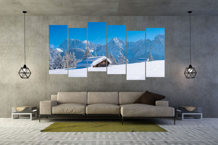 Beeindruckendes Karwendel | 6er Split, Größe ca. 280x140cm, Seitenverhältnis 2:1