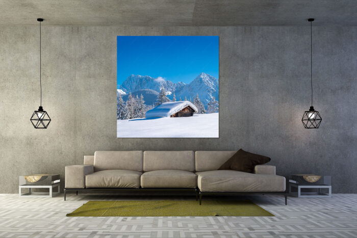 Beeindruckendes Karwendel | Größe ca. 160x160cm, Seitenverhältnis 1:1