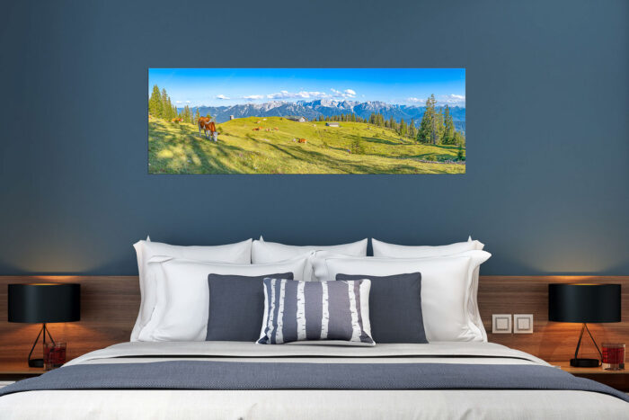 Auf da Krüneralm | Größe ca. 180x60cm, Seitenverhältnis 3:1