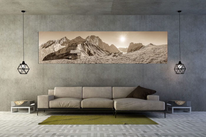 Malerische Sommerweide | Größe ca. 320x80cm, Seitenverhältnis 4:1