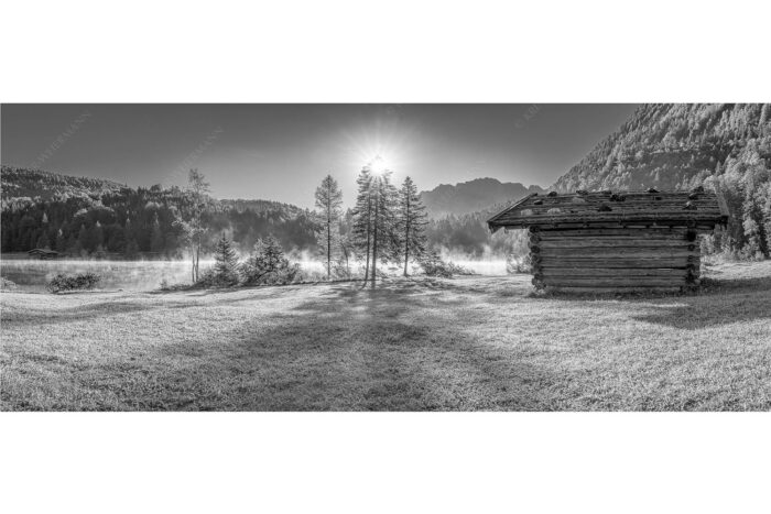 Ein Morgen am Ferchensee | Seitenverhältnis 2,5:1