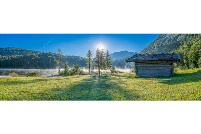 Ein Morgen am Ferchensee | Seitenverhältnis 3:1