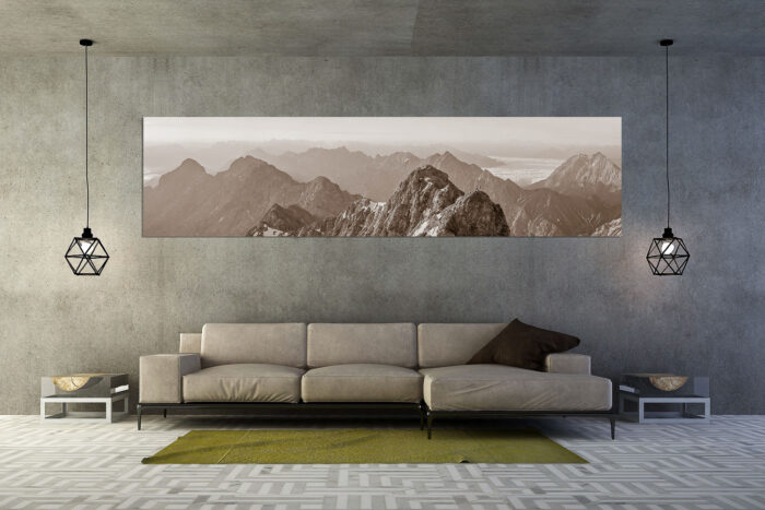 Auf dem Grat | Größe ca. 320x80cm, Seitenverhältnis 4:1