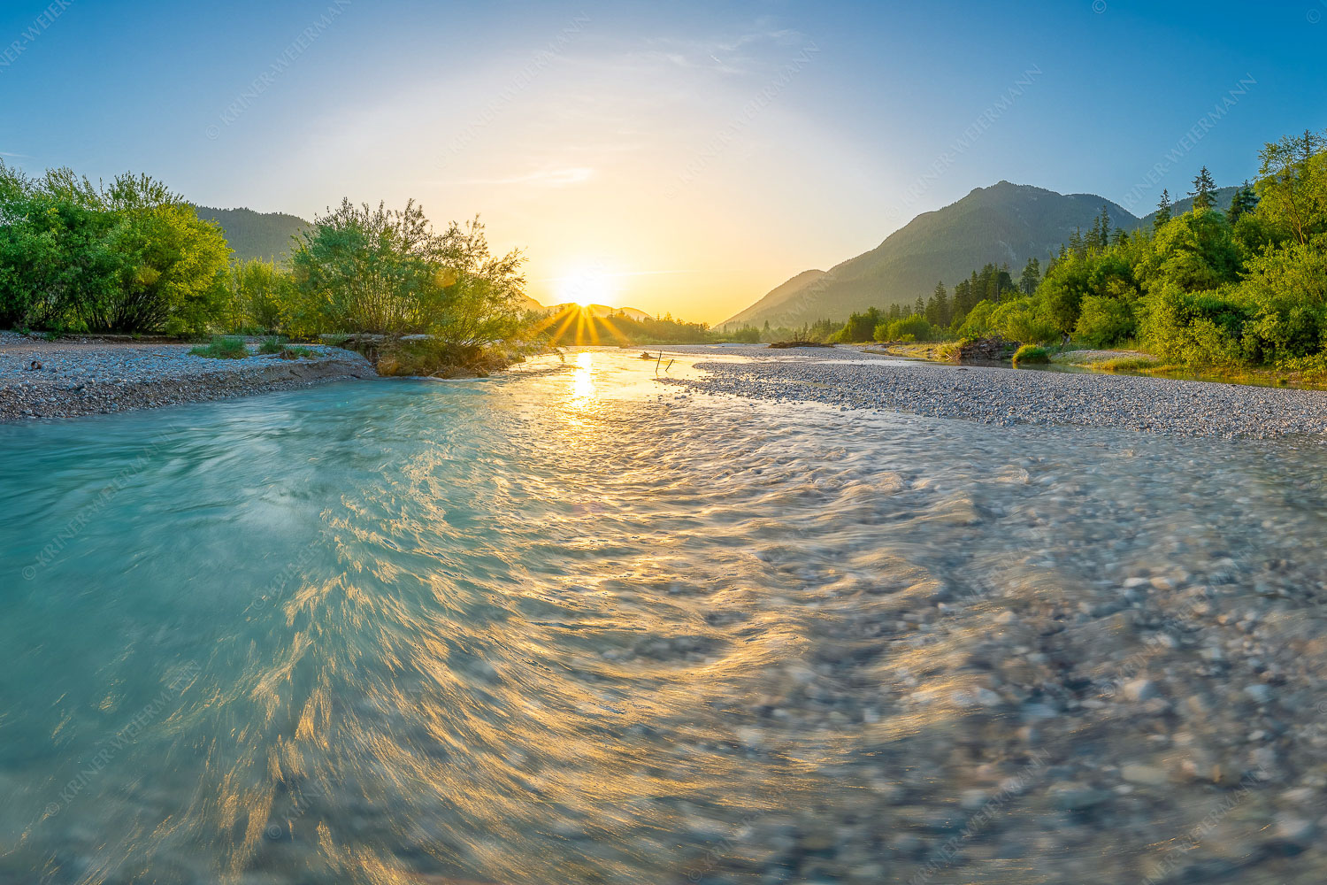 Ein Isarmorgen II | Seitenverhältnis 3:2