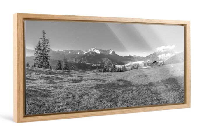 Ein Morgen an der Eckenhütte | Foto im Schattenfugen-Rahmen