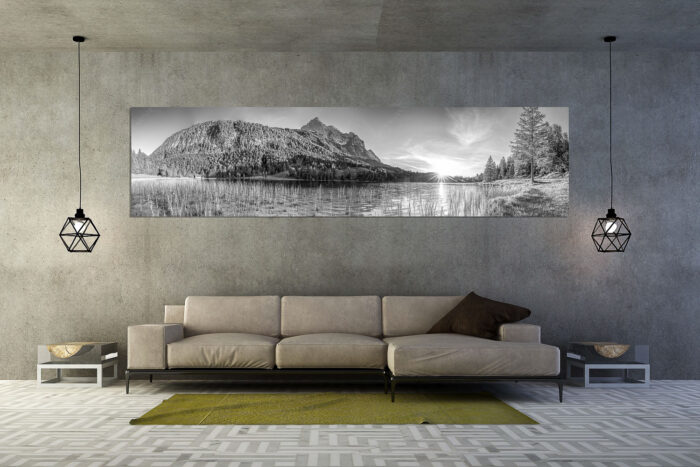 Ferchenseeabend | Größe ca. 320x80cm, Seitenverhältnis 4:1