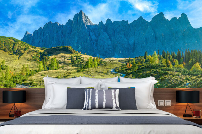 Malerisches Karwendel | Größe ca. 350x140cm, Seitenverhältnis 2,5:1