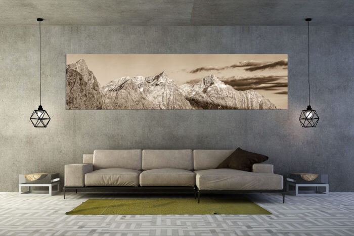 Karwendelgrößen | Größe ca. 320x80cm, Seitenverhältnis 4:1