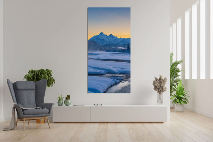 Eisige Idylle | Größe ca. 90x180cm, Seitenverhältnis 1:2