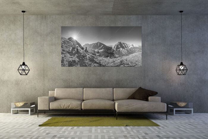 Neugierige Bergschaferl | Größe ca. 200x100cm, Seitenverhältnis 2:1