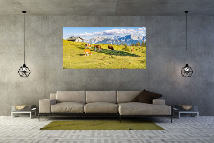 Auf da Krüneralm IV | Größe ca. 200x100cm, Seitenverhältnis 2:1