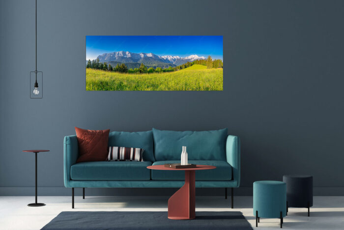 Sommerwiesenpanorama | Größe ca. 175x70cm, Seitenverhältnis 2,5:1