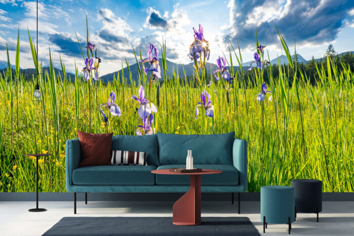 Sommerliche Blüten | Größe ca. 400x200cm, Seitenverhältnis 2:1