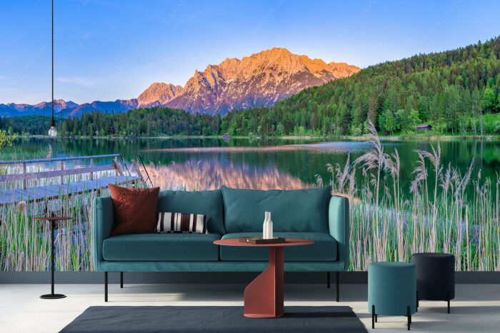 Lautersee Karwendel II | Größe ca. 400x200cm, Seitenverhältnis 2:1