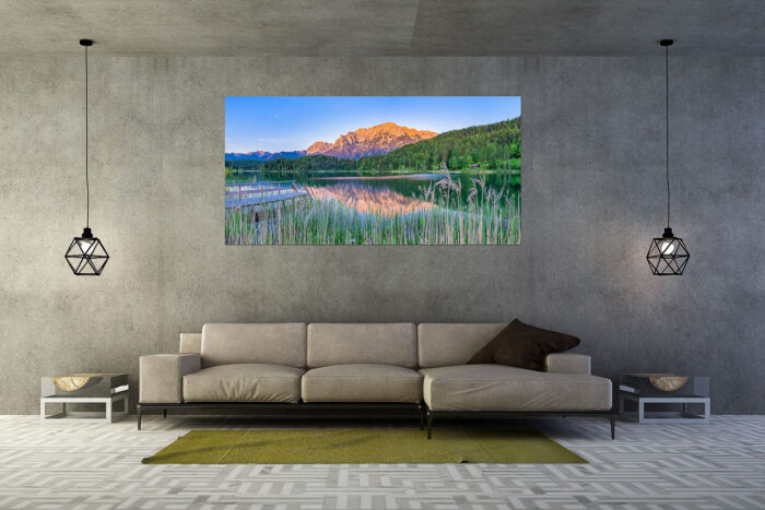 Lautersee Karwendel II | Größe ca. 200x100cm, Seitenverhältnis 2:1