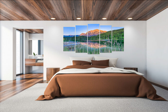 Lautersee Karwendel II | 5er Split, Größe ca. 200x100cm, Seitenverhältnis 2:1