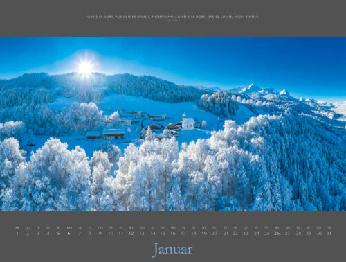 JANUAR - Augenblicke Kalender 2025