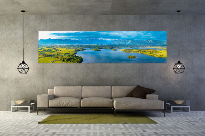 Staffelsee | Größe ca. 320x80cm, Seitenverhältnis 4:1