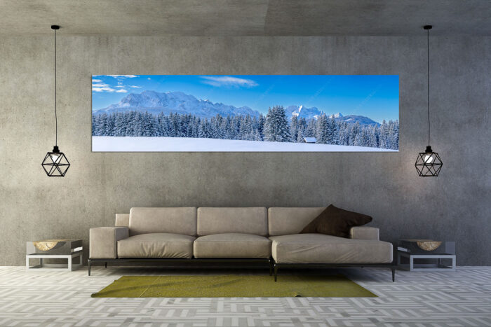 Der Wetterstein | Größe ca. 320x80cm, Seitenverhältnis 4:1