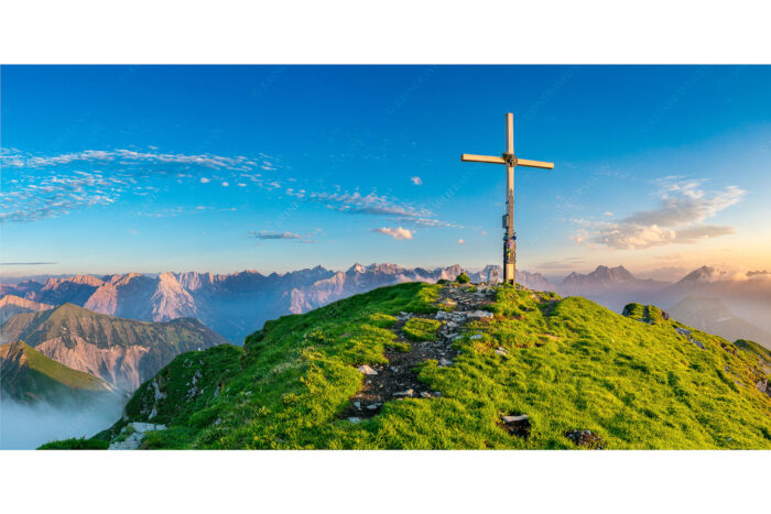 Schafreiter Gipfelpanorama | Seitenverhältnis 2:1