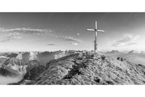 Schafreiter Gipfelpanorama | Seitenverhältnis 2:1