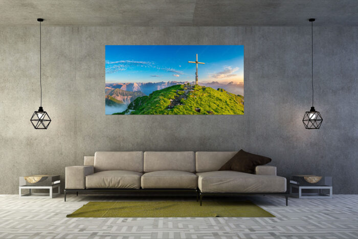 Schafreiter Gipfelpanorama | Größe ca. 200x100cm, Seitenverhältnis 2:1