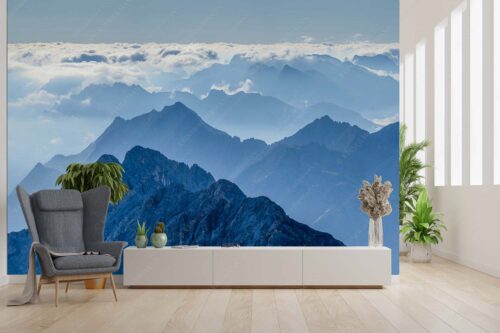 Blick von der Zugspitze über Jubiläumsgrat nach Osten in das Karwendelgebirge - Fernweh - Größe ca. 300x200cm, Seitenverhältnis 3:2 - Zugspitzpanorama - weitere Infos unter https://www.kriner-weiermann.de