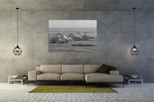 Der Blick von der Zugspitze auf das Estergebirge das wie Inseln aus dem Nebel ragt - Atlantis - Größe ca. 180x120cm, Seitenverhältnis 3:2 - Estergebirge im Nebelmeer - weitere Infos unter https://www.kriner-weiermann.de